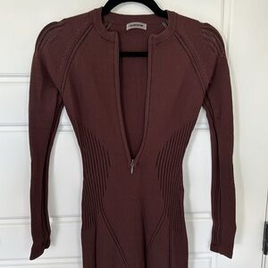 Maniere De Voir Knitted Contour Jumpsuit